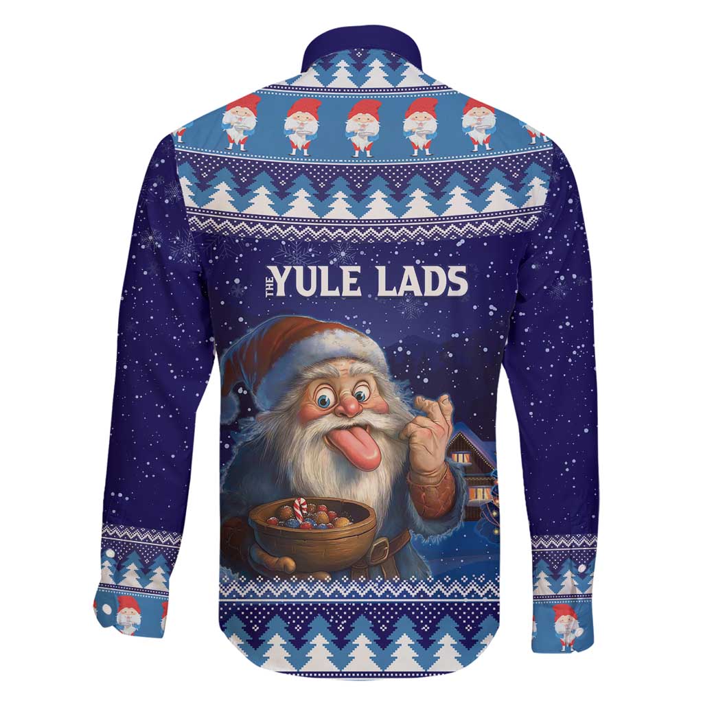 Iceland Christmas Askasleikir Family Matching Long Sleeve Bodycon Dress and Hawaiian Shirt The Yule Lads Bowl Licker - Wonder Print Shop