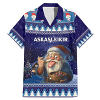 Iceland Christmas Askasleikir Family Matching Mermaid Dress and Hawaiian Shirt The Yule Lads Bowl Licker - Wonder Print Shop