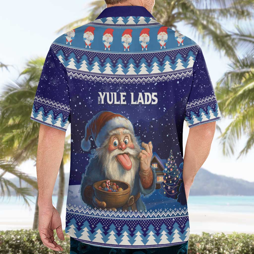 Iceland Christmas Askasleikir Hawaiian Shirt The Yule Lads Bowl Licker - Wonder Print Shop