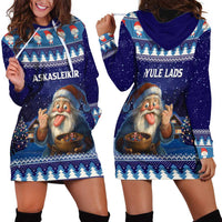 Iceland Christmas Askasleikir Hoodie Dress The Yule Lads Bowl Licker - Wonder Print Shop