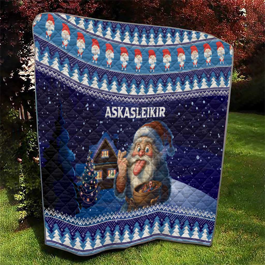 Iceland Christmas Askasleikir Quilt The Yule Lads Bowl Licker - Wonder Print Shop