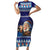 Iceland Christmas Askasleikir Short Sleeve Bodycon Dress The Yule Lads Bowl Licker - Wonder Print Shop