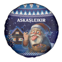 Iceland Christmas Askasleikir Spare Tire Cover The Yule Lads Bowl Licker - Wonder Print Shop