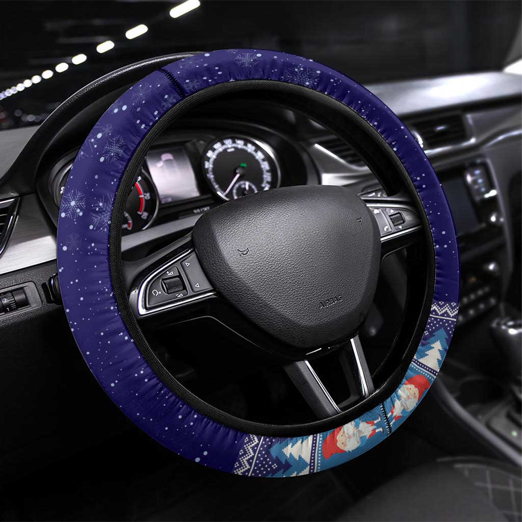 Iceland Christmas Askasleikir Steering Wheel Cover The Yule Lads Bowl Licker - Wonder Print Shop