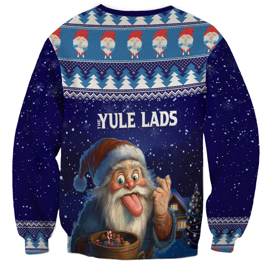 Iceland Christmas Askasleikir Sweatshirt The Yule Lads Bowl Licker - Wonder Print Shop