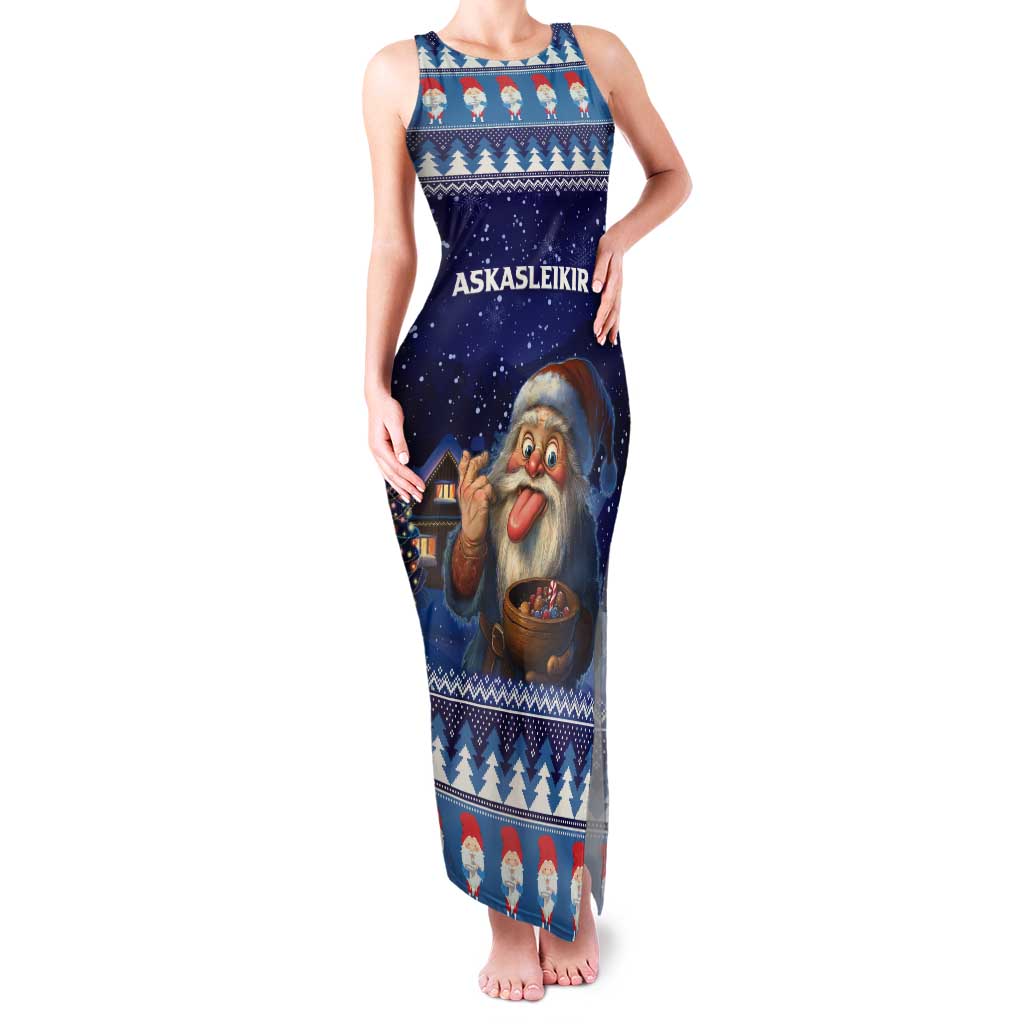 Iceland Christmas Askasleikir Tank Maxi Dress The Yule Lads Bowl Licker - Wonder Print Shop