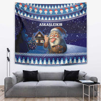 Iceland Christmas Askasleikir Tapestry The Yule Lads Bowl Licker - Wonder Print Shop