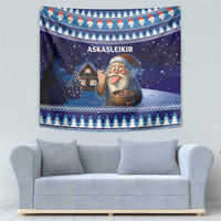 Iceland Christmas Askasleikir Tapestry The Yule Lads Bowl Licker - Wonder Print Shop