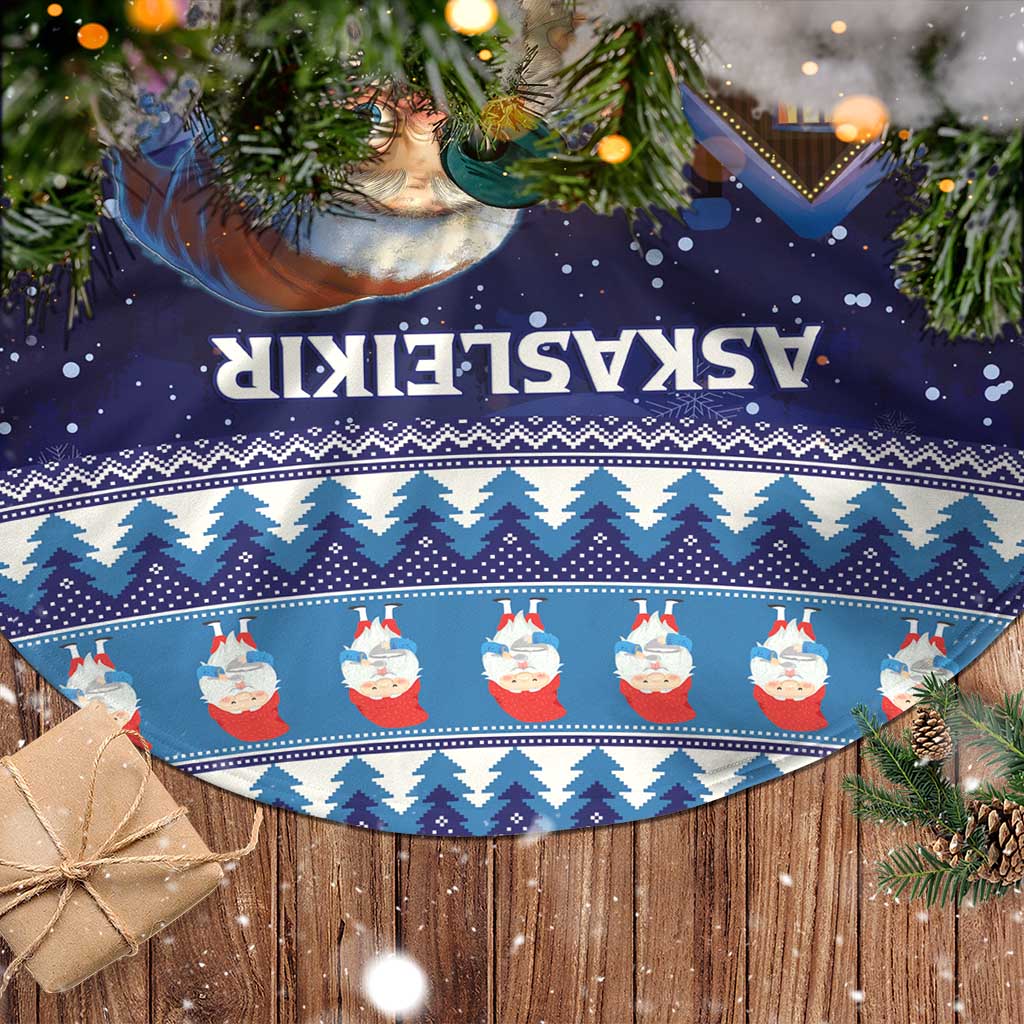 Iceland Christmas Askasleikir Tree Skirt The Yule Lads Bowl Licker - Wonder Print Shop