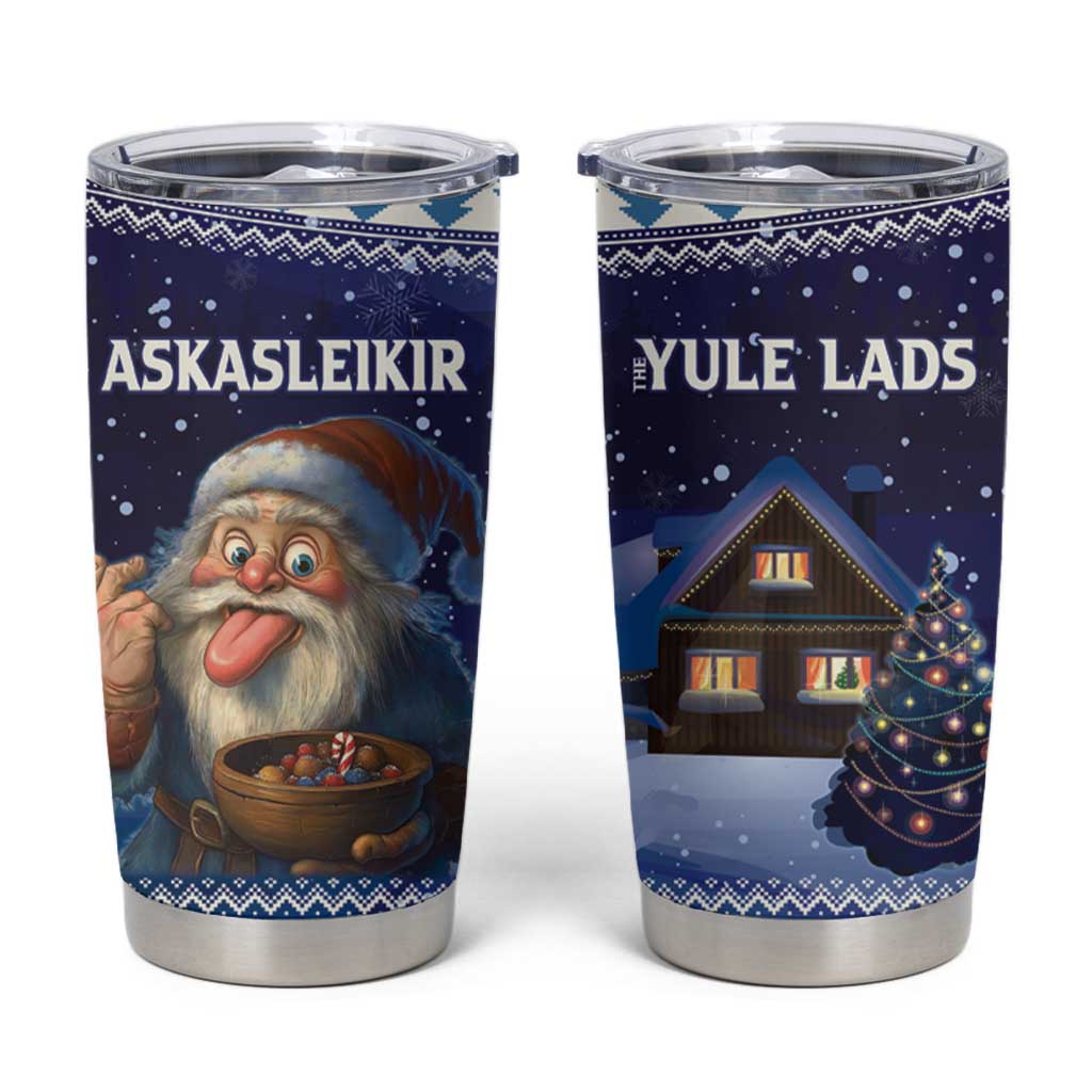 Iceland Christmas Askasleikir Tumbler Cup The Yule Lads Bowl Licker - Wonder Print Shop