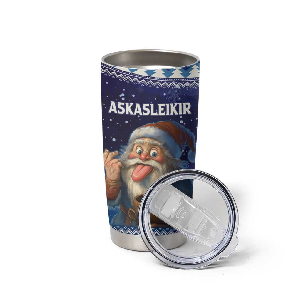 Iceland Christmas Askasleikir Tumbler Cup The Yule Lads Bowl Licker - Wonder Print Shop
