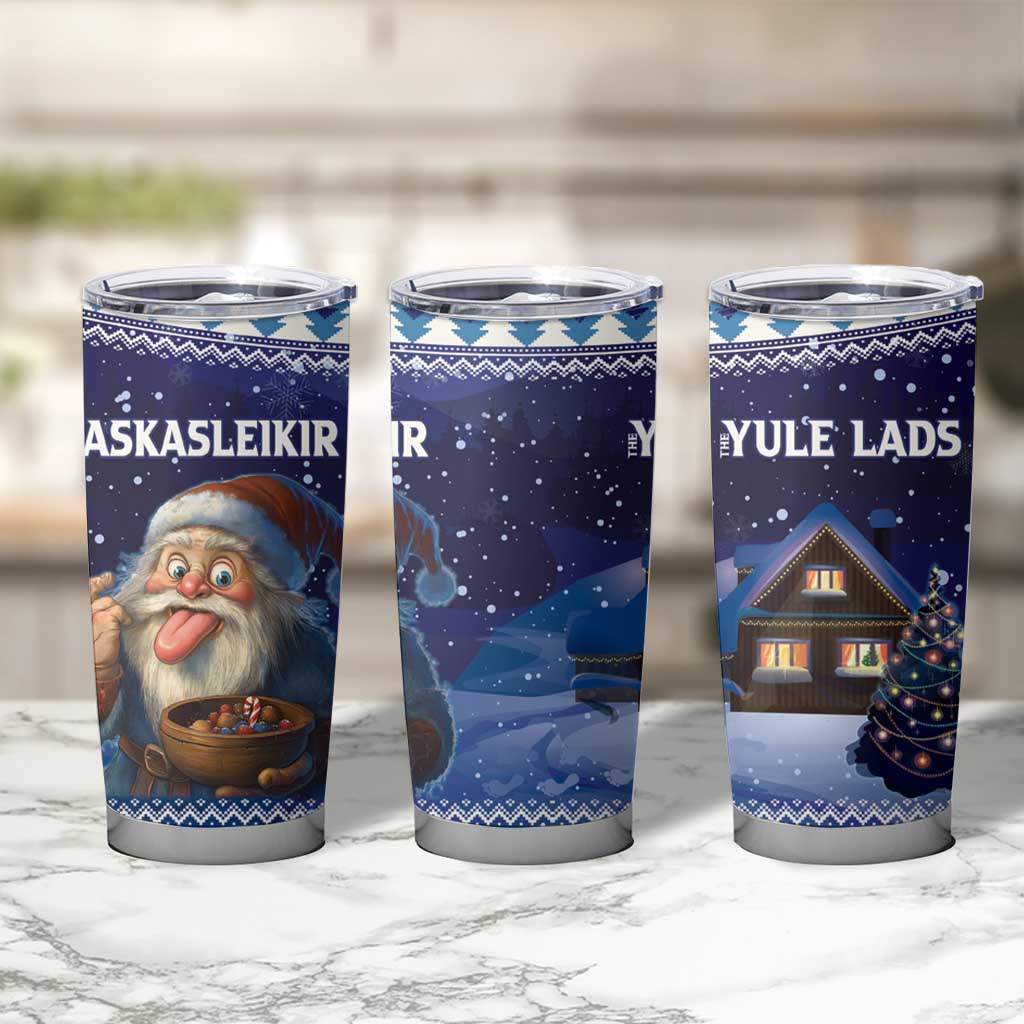 Iceland Christmas Askasleikir Tumbler Cup The Yule Lads Bowl Licker - Wonder Print Shop