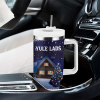 Iceland Christmas Askasleikir Tumbler With Handle The Yule Lads Bowl Licker - Wonder Print Shop