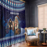 Iceland Christmas Askasleikir Window Curtain The Yule Lads Bowl Licker - Wonder Print Shop