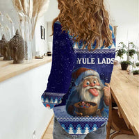 Iceland Christmas Askasleikir Women Casual Shirt The Yule Lads Bowl Licker - Wonder Print Shop