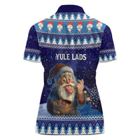 Iceland Christmas Askasleikir Women Polo Shirt The Yule Lads Bowl Licker - Wonder Print Shop