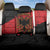 Albania Independence Day Back Car Seat Cover Albanian Eagle - Grunge Style - Wonder Print Shop