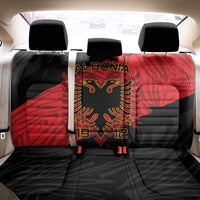 Albania Independence Day Back Car Seat Cover Albanian Eagle - Grunge Style - Wonder Print Shop