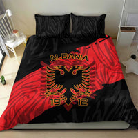 Albania Independence Day Bedding Set Albanian Eagle - Grunge Style - Wonder Print Shop