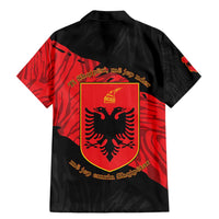 Albania Independence Day Family Matching Mermaid Dress and Hawaiian Shirt Albanian Eagle - Grunge Style - Wonder Print Shop