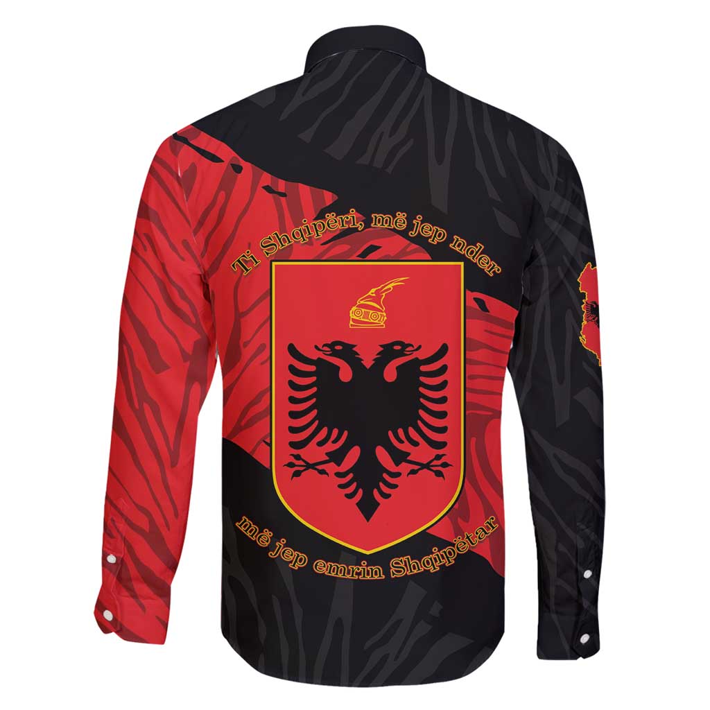 Albania Independence Day Family Matching Summer Maxi Dress and Hawaiian Shirt Albanian Eagle - Grunge Style - Wonder Print Shop