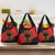 Albania Independence Day Grocery Bag Albanian Eagle - Grunge Style