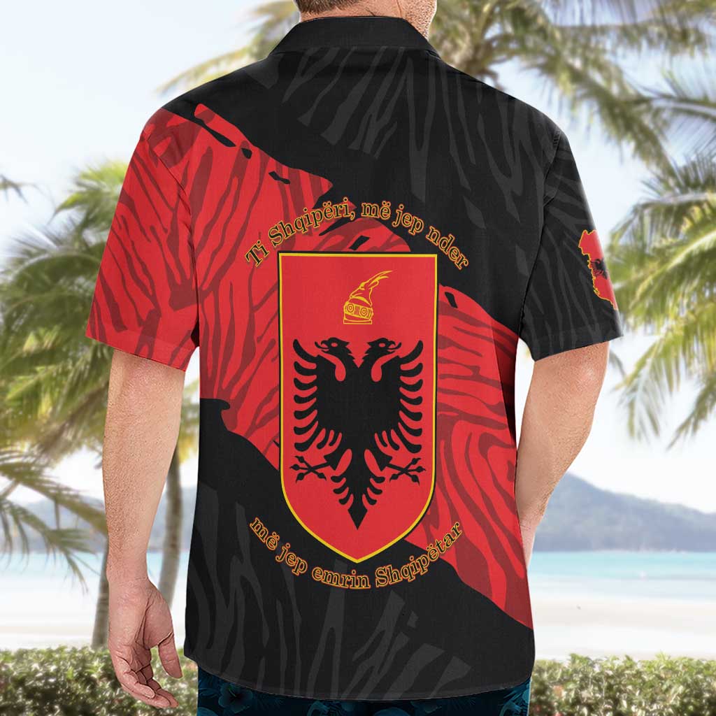 Albania Independence Day Hawaiian Shirt Albanian Eagle - Grunge Style - Wonder Print Shop
