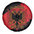Albania Independence Day Spare Tire Cover Albanian Eagle - Grunge Style - Wonder Print Shop