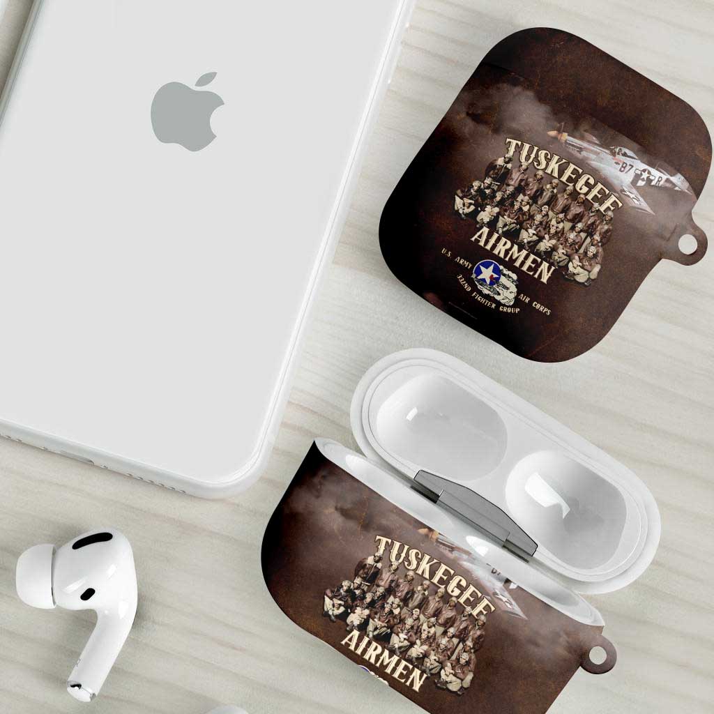 Remembering Tuskegee Airmen AirPods Case Heroes of the 332nd Squadron Retro Style - Wonder Print Shop