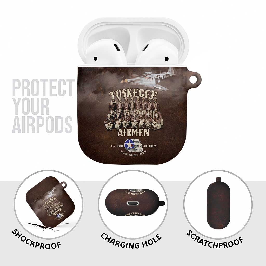 Remembering Tuskegee Airmen AirPods Case Heroes of the 332nd Squadron Retro Style - Wonder Print Shop