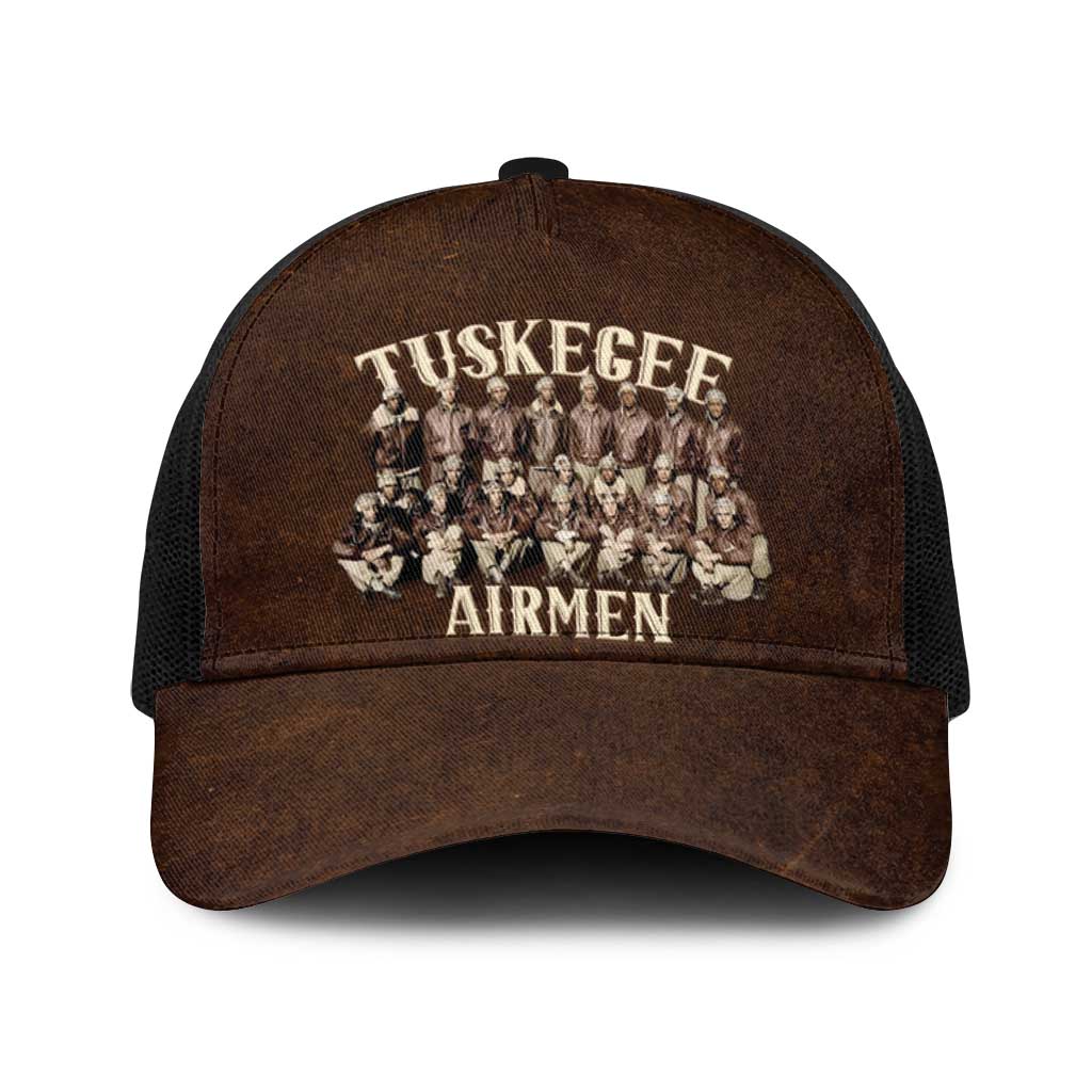 Remembering Tuskegee Airmen Baseball Net Cap Heroes of the 332nd Squadron Retro Style - Wonder Print Shop