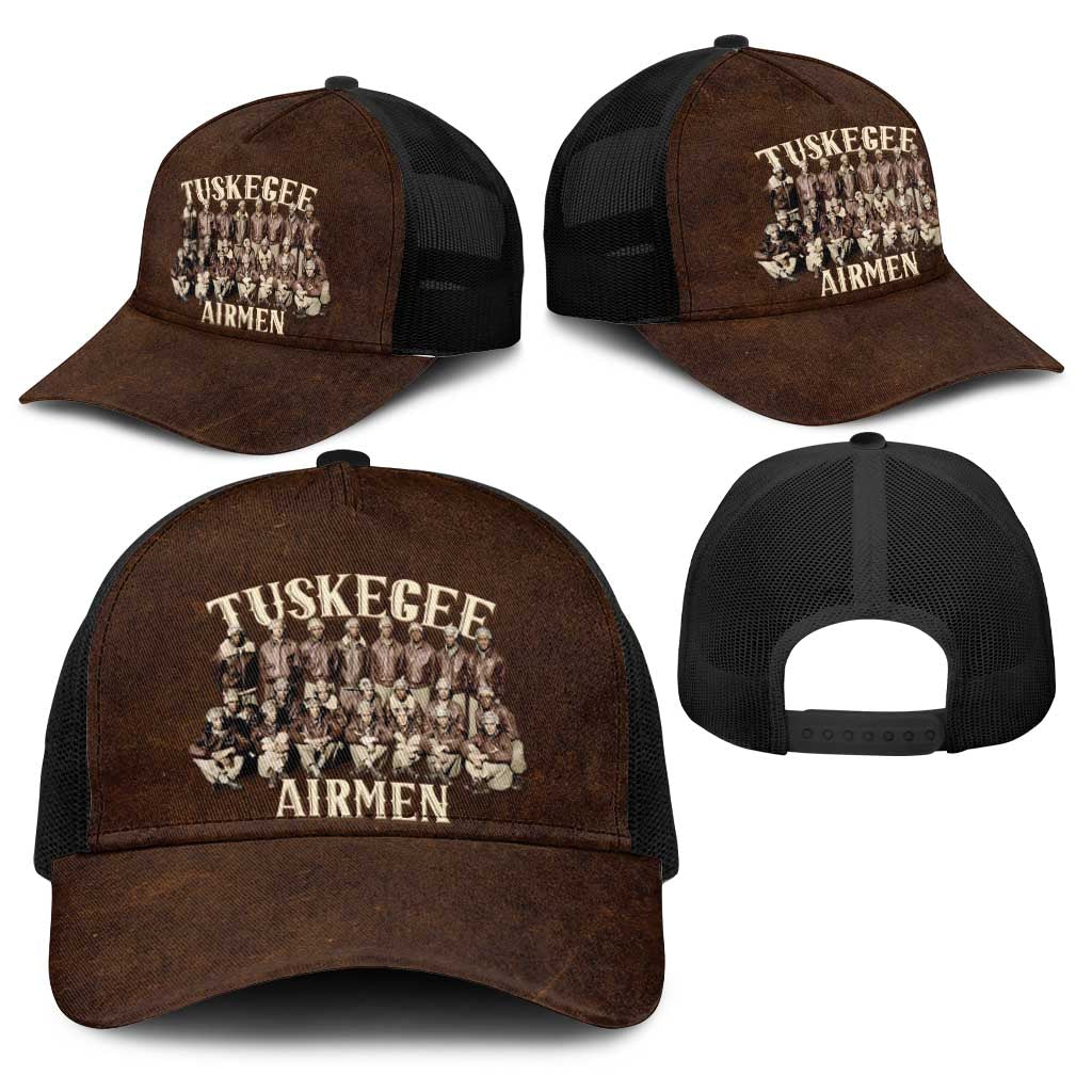 Remembering Tuskegee Airmen Baseball Net Cap Heroes of the 332nd Squadron Retro Style - Wonder Print Shop