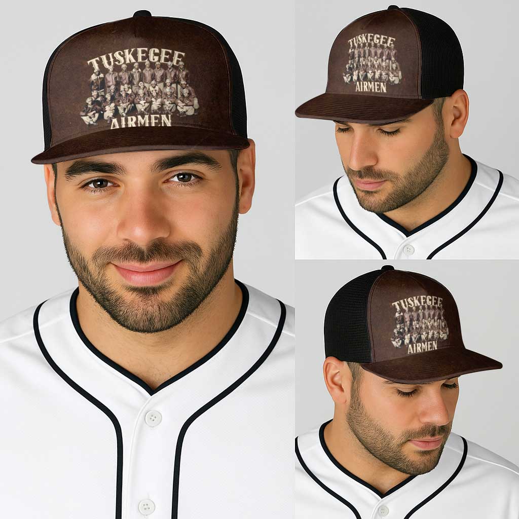 Remembering Tuskegee Airmen Baseball Net Cap Heroes of the 332nd Squadron Retro Style - Wonder Print Shop