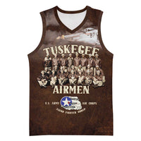 Remembering Tuskegee Airmen Basketball Jersey Heroes of the 332nd Squadron Retro Style - Wonder Print Shop