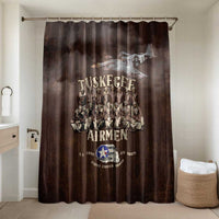 Remembering Tuskegee Airmen Bathroom Set Heroes of the 332nd Squadron Retro Style - Wonder Print Shop