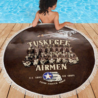 Remembering Tuskegee Airmen Beach Blanket Heroes of the 332nd Squadron Retro Style - Wonder Print Shop