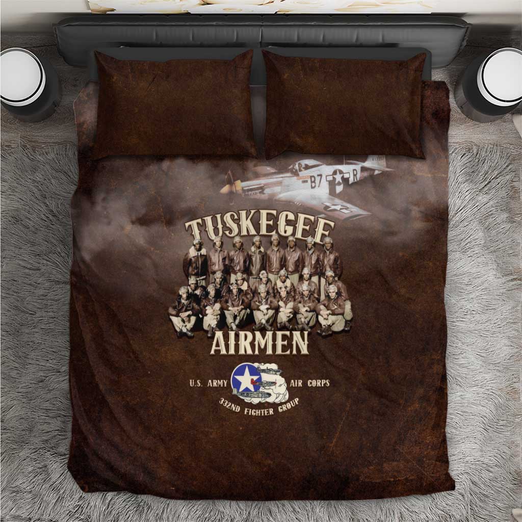 Remembering Tuskegee Airmen Bedding Set Heroes of the 332nd Squadron Retro Style - Wonder Print Shop
