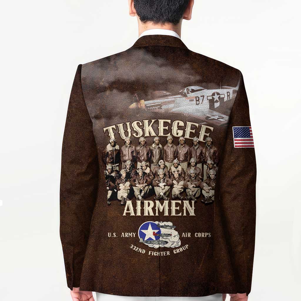 Remembering Tuskegee Airmen Blazer Heroes of the 332nd Squadron Retro Style - Wonder Print Shop