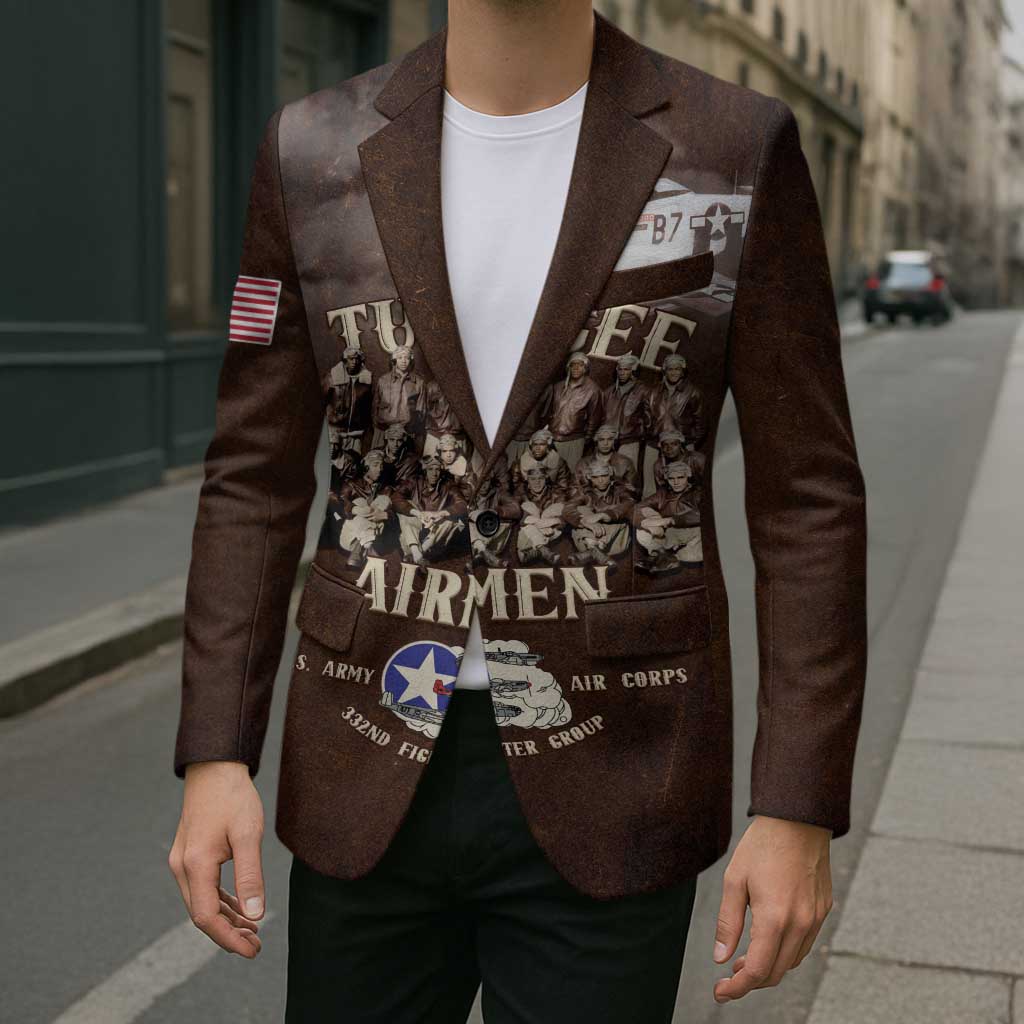 Remembering Tuskegee Airmen Blazer Heroes of the 332nd Squadron Retro Style - Wonder Print Shop