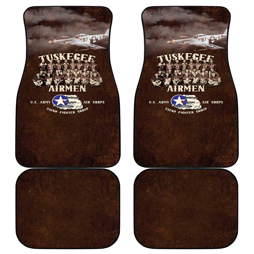 Remembering Tuskegee Airmen Car Mats Heroes of the 332nd Squadron Retro Style - Wonder Print Shop