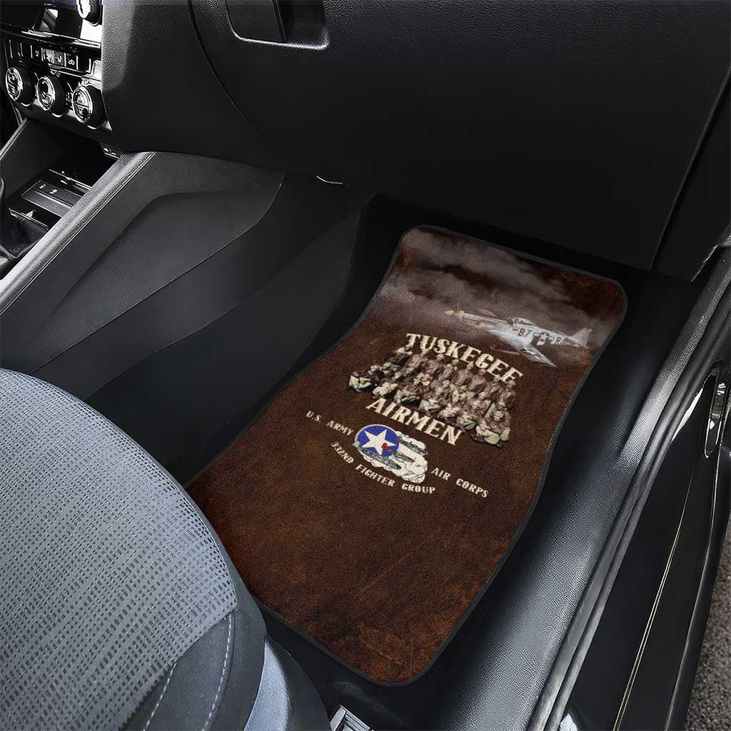 Remembering Tuskegee Airmen Car Mats Heroes of the 332nd Squadron Retro Style - Wonder Print Shop