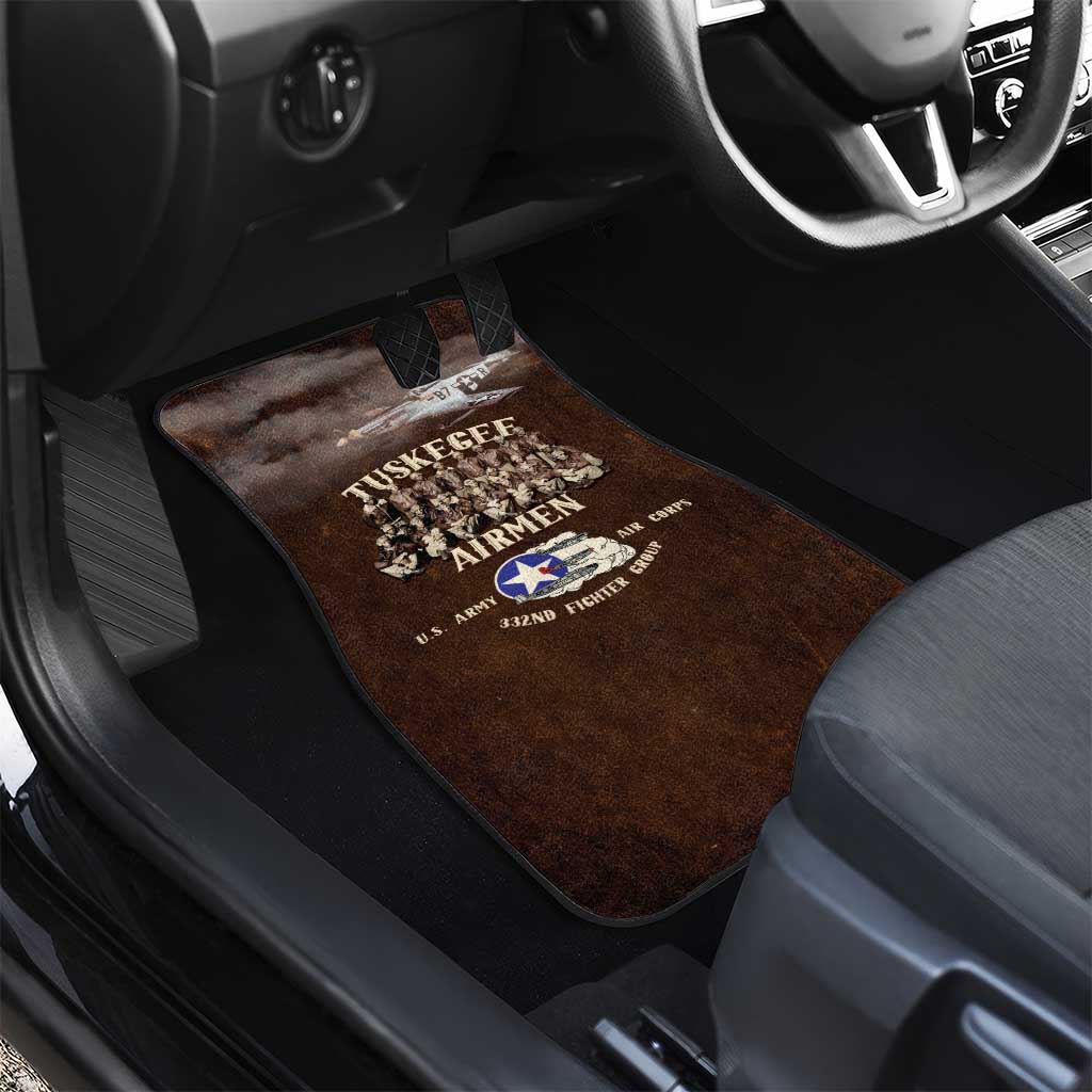 Remembering Tuskegee Airmen Car Mats Heroes of the 332nd Squadron Retro Style - Wonder Print Shop