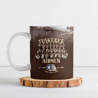 Remembering Tuskegee Airmen Ceramic Mug Heroes of the 332nd Squadron Retro Style - Wonder Print Shop