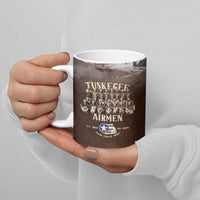 Remembering Tuskegee Airmen Ceramic Mug Heroes of the 332nd Squadron Retro Style - Wonder Print Shop