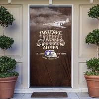 Remembering Tuskegee Airmen Door Cover Heroes of the 332nd Squadron Retro Style - Wonder Print Shop