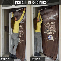 Remembering Tuskegee Airmen Door Cover Heroes of the 332nd Squadron Retro Style - Wonder Print Shop