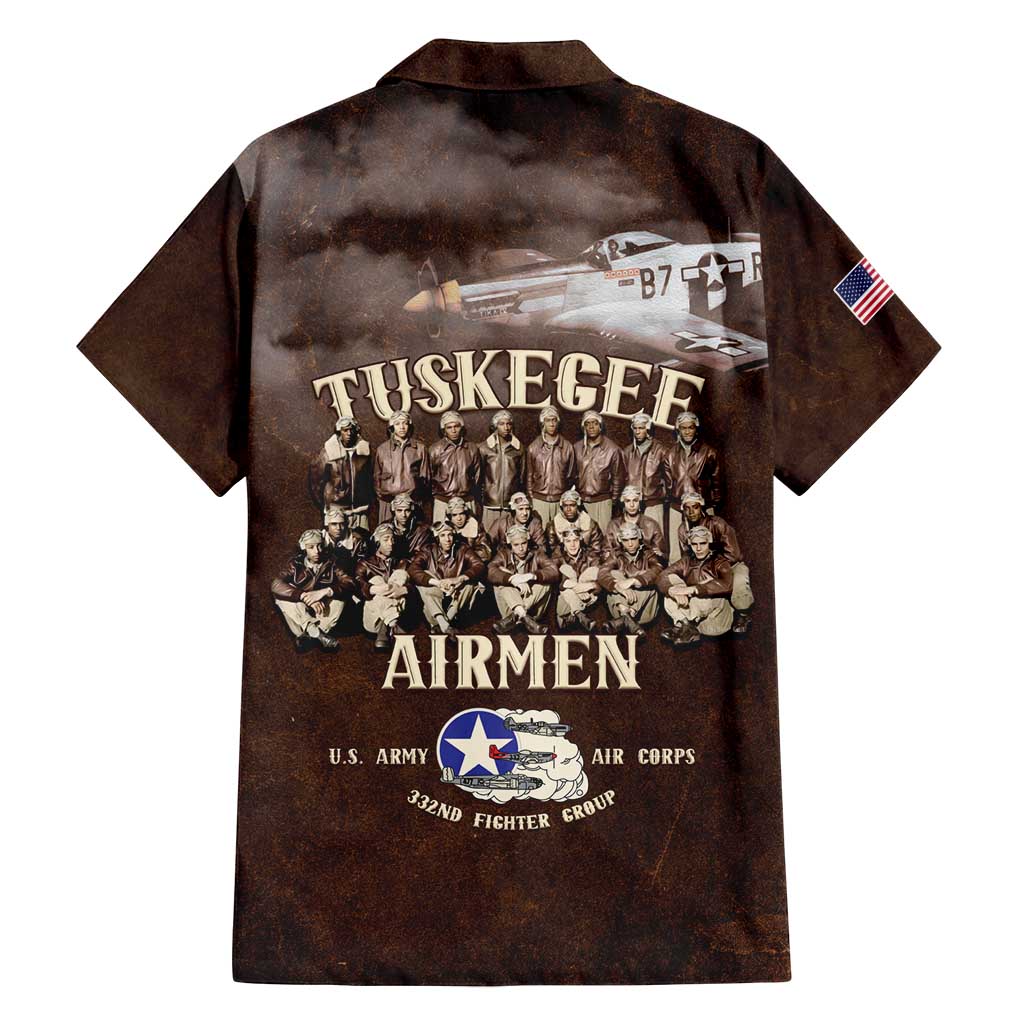 Remembering Tuskegee Airmen Family Matching Off Shoulder Maxi Dress and Hawaiian Shirt Heroes of the 332nd Squadron Retro Style - Wonder Print Shop