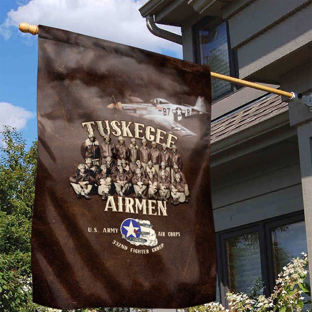 Remembering Tuskegee Airmen Garden Flag Heroes of the 332nd Squadron Retro Style - Wonder Print Shop