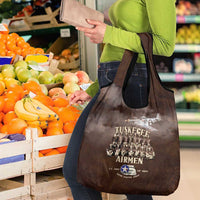 Remembering Tuskegee Airmen Grocery Bag Heroes of the 332nd Squadron Retro Style - Wonder Print Shop