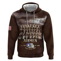 Remembering Tuskegee Airmen Hoodie Heroes of the 332nd Squadron Retro Style - Wonder Print Shop